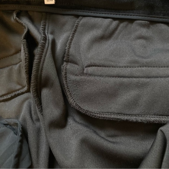 Maison D'Amelie Black Velour Straight Leg Sailor Trousers with Gold Buttons - Picture 7 of 12